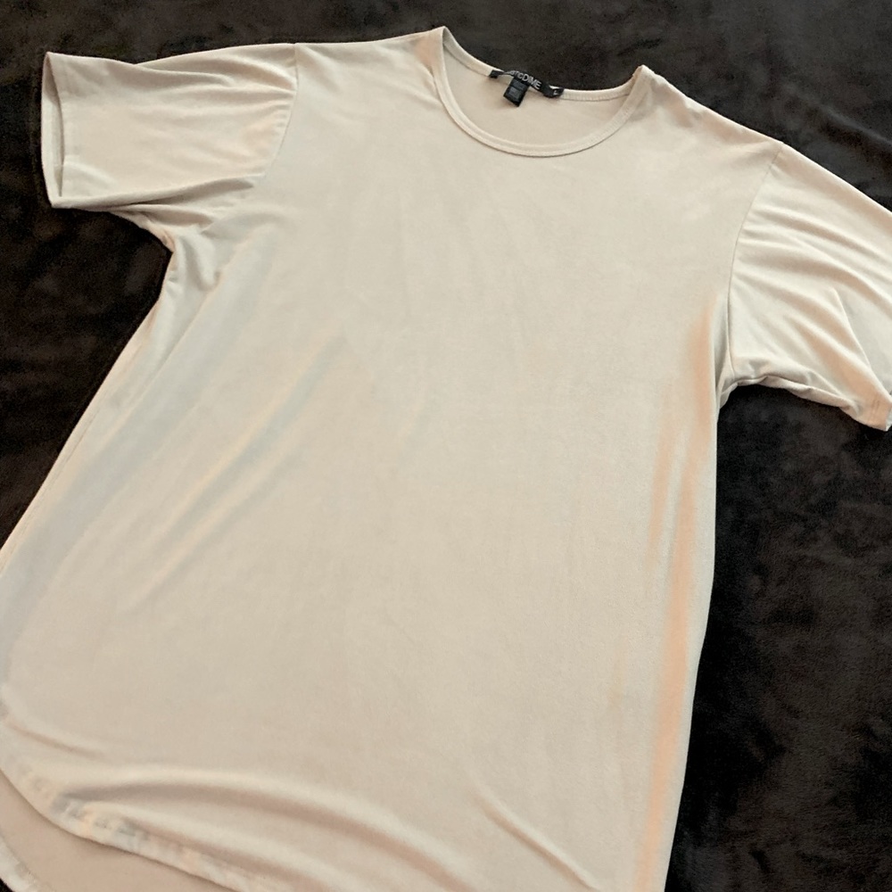 Long body cream  Rustic Dime shirt